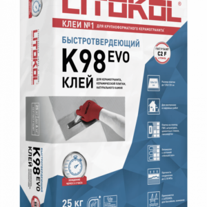 Клей быстротвердеющий для плитки, керамогранита и камня LITOSTONE K98 (класс С2 F)