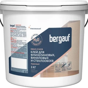 Bergauf Deko Fixer клей для стеклообоев и стеклохолста акриловый, 10 кг