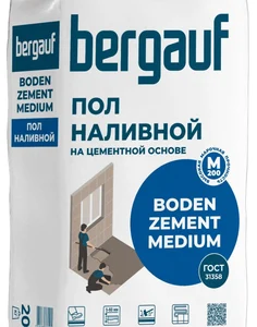 Bergauf Boden Zement Medium, 20 кг Наливной пол на цементной основе
