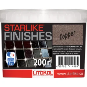 Litokol COPPER 0,2 кг медный пластиковое ведро
