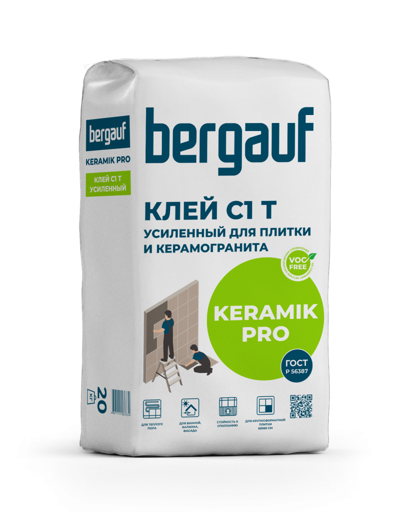 Bergauf Keramik Pro С1Т 5 кг Усиленный клей