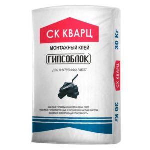 СК КВАРЦ Монтажный клей ГИПСОБЛОК