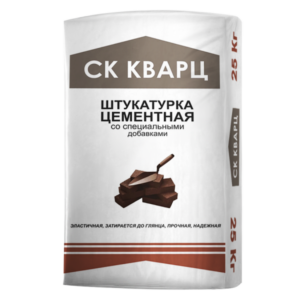 СК КВАРЦ Штукатурка цементная (механизированного нанесения) 25 кг