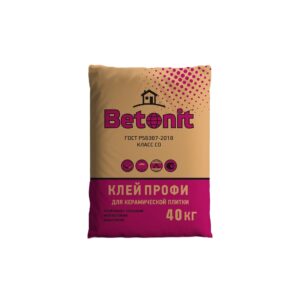 Клей плиточный Профи (40кг) С0 (для внутр. работ) БЕТОНИТ - фото