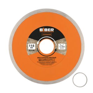 Диск алмазный сплошной Biber 70227 115 мм